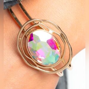 NEW Copper Substantial Oil Spill Gemstone Bracelet